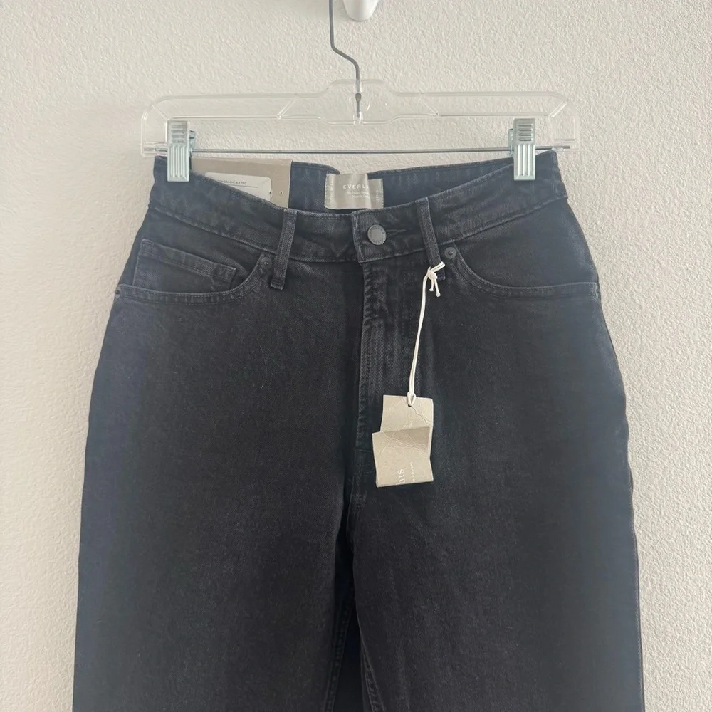 Everlane The 90's Curvy Cheeky Crop Jean in Washed Black Size: 26, NWT
